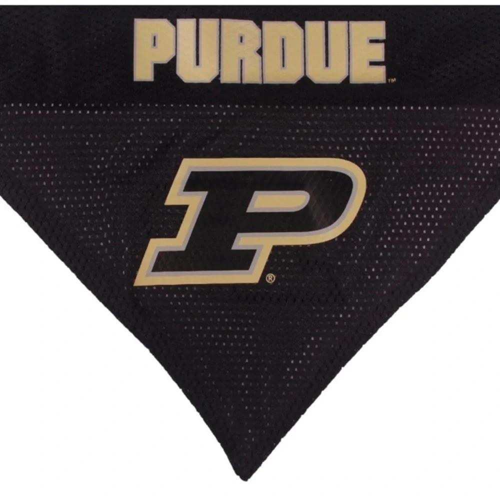 NEW:Pets First Collegiate Pet Accessories Reversible Bandana Purdue Boilermakers